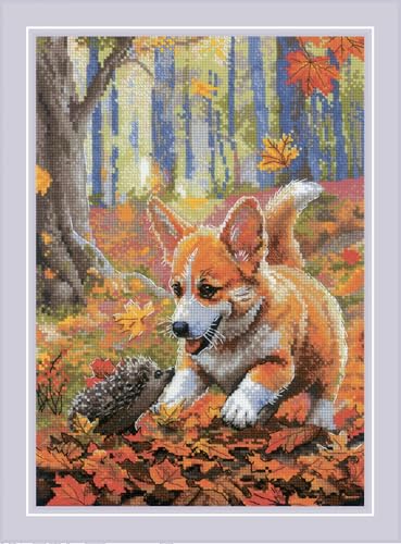 RIOLIS 2303 Meeting in the Forest Counted Cross Stitch Kit 8.25 x 11.75 in - style: Meeting in the Forest 2303
