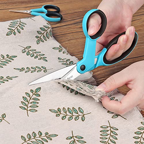Asdirne Premium sewing Scissors Bundle, Perfect Sewing Partners, Sharp and Durable, Comfortable Handle, Contains 9”Fabric scissors, 5”Detail Shear, 3.9”Embroidery Scissors, 4.8”Thread Snips - color: Blue
