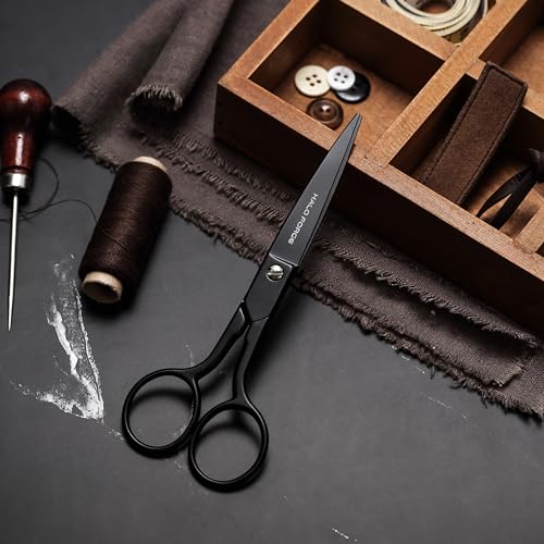 HALO FORGE Sharp Fabric Scissors for Embroidery Stainless Steel 6" Black - style: 6" black embroidery scissors