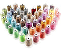 New brothread 50 Colors Variegated Polyester Embroidery Machine Thread Kit - color: 50Colors×500M