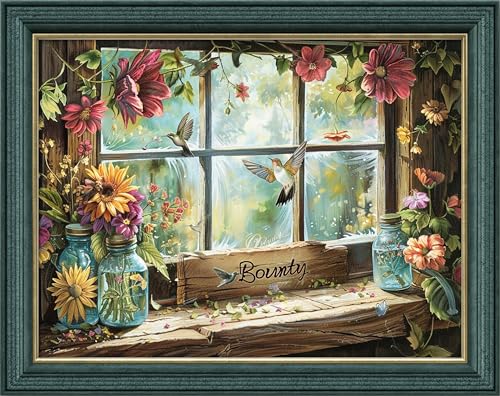 Leczany Cross Stitch Patterns Stamped Kit for Beginners | Embroidery Supplies DIY Craft Kit Needlepoint for Adults Starter | 11CT, 3 Strands | Beautiful Scenery by the Window 20.9x15.8 inches - color: 11CT Stamped kits, Beautiful scenery by the window 20.