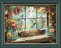 Leczany Cross Stitch Patterns Stamped Kit for Beginners | Embroidery Supplies DIY Craft Kit Needlepoint for Adults Starter | 11CT, 3 Strands | Beautiful Scenery by the Window 20.9x15.8 inches - color: 11CT Stamped kits, Beautiful scenery by the window 20.