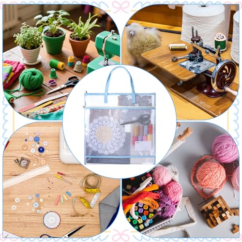 Sewing Needlepoint Project Bag, Sewing Craft Storage for Quilter 16.5 in