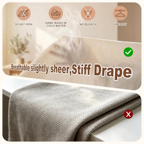 100% Cotton Muslin Fabric, 63 Inch X 2 Yards (72 Inches) Unbleached Muslin Linen Fabric by The Yard, Premium Medium Weight Muslin Cloth Fabric for Sewing, Embroidery, Crafts, & Apparel Projects - size: 2 Yards