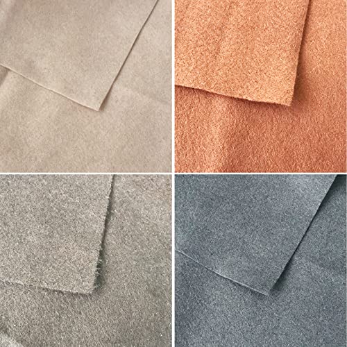 7pcs 18" X 18" 1.4mm Thick Soft Felt Nonwoven Fabric Sheet Pack DIY Craft Patchwork Sewing Square Assorted Colors (Brown Series) - color: Brown Series