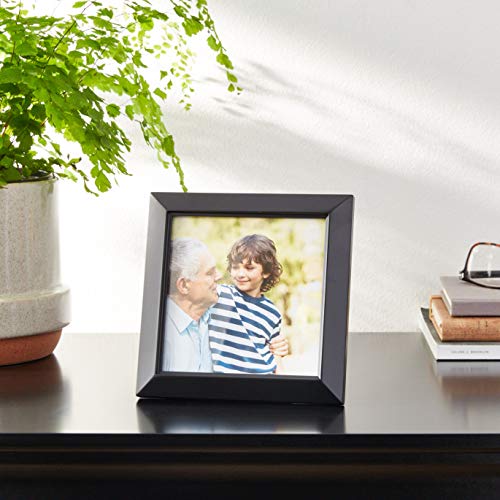 Lawrence Frames Estero Collection, Black Wood 5 by 5 Picture Frame - color: Black, size: 5x5