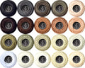Soft 20 Colors Classic Crochet Thread 20 Pack,100% Cotton (Brown Grey-3371-535) - color: Brown Grey Series