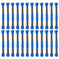 HARFINGTON 24 Skeins Embroidery Floss 8m Each Egyptian Long Fiber Cotton Cross Stitch Thread 26S/2x6 for Embroidery Projects Bracelet, Blue - color: Blue