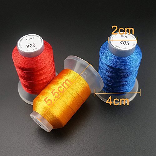 New brothreads 63 Colors 100% Polyester Machine Embroidery Thread 40WT
