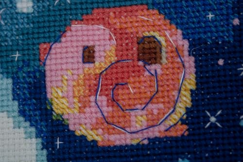 RIOLIS 1861 Dreamers Counted Cross Stitch Kit 7.87 x 11.81 in - style: Dreamers 1861