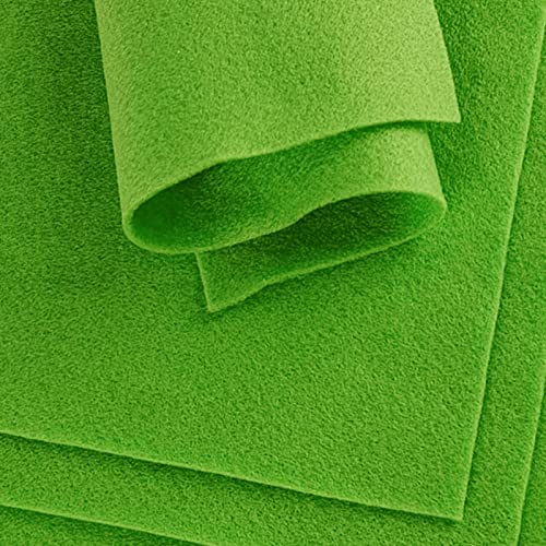 Jtnohx Soft Felt Fabric Flexible Craft Felt Sheets Fluorescent Green 20Pcs - color: Fluorescent Green