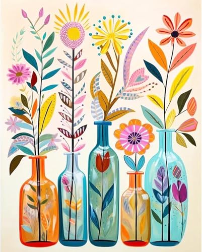 DYAIANGMU Flower Stamped Cross Stitch Kit for Adults 15.7x11.8 inches - color: Y036