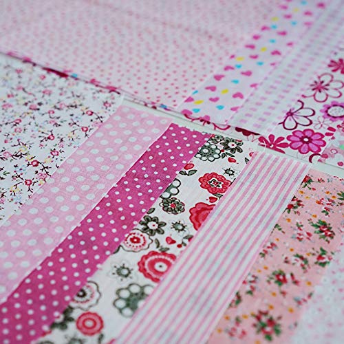 Phantomon 50pcs 8inch x 8inch Cotton Fabric Craft Precut Square Patchwork Sheets for Quilting, Sewing, Scrapbooking (8Inch x 8Inch) - size: 8Inch x 8Inch