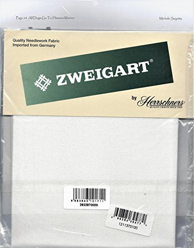 Zweigart 25Ct Lugana Evenweave-18X27" Needlework Fabric - White
