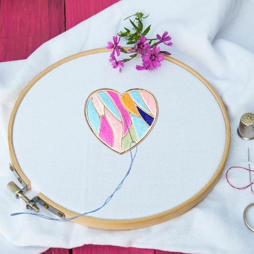 Heart Needle Minder Magnet, Premium Magnetic Needlepoint Needle Holder Keeper Magnetic Cross Stitch Accessories for Cross Stitch Embroidery Sewing Needlework Accessories Supplies