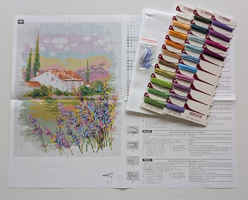 RIOLIS 1691 Farm in Provence Counted Cross Stitch Kit 7 x 9.5 in