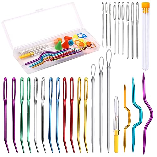 ZMAAGG 43 PCS Yarn Needles, Tapestry Needles, Storage Box, 3 Types - style: Style 2