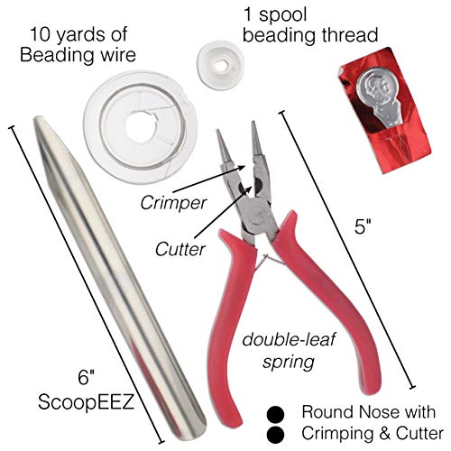 The Beadsmith Portable Bead Caddy - Bead Set w/Jewelry Making Supplies, Includes 1000+ gm of Seed Beads Plus Accessories & Storage