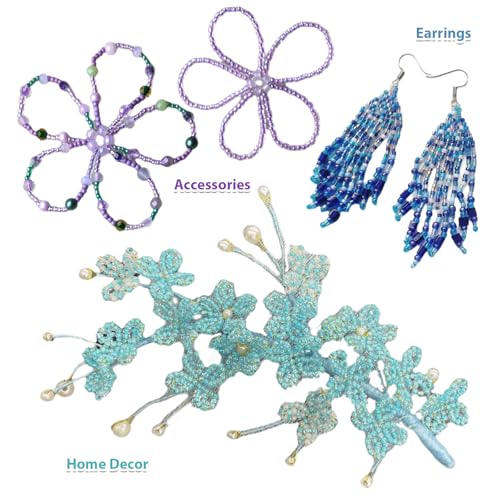 11200pcs Glass Seed Beads for DIY Crafting Bracelet Necklace Embroidery Jewelry Making Supplies (3mm, 400pcs/Color, 28 Colors, Blue Scheme) - color: Blue