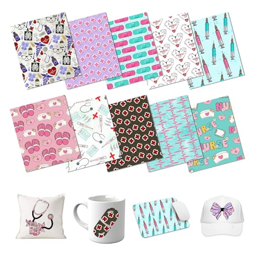 Nurse'day Sublimation Transfer Ink Paper 10pcs 12 * 10in - color: nurse-10
