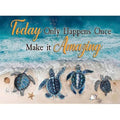 Sea Turtle Stamped Cross Stitch Kits for Adults -Beach Embroidery Kits for Beginners Adults,11 CT Patterns Dimensions Counted Cross Stitch Kits for Adults Arts Craft 12x16 inch - color: Cross stitch-34