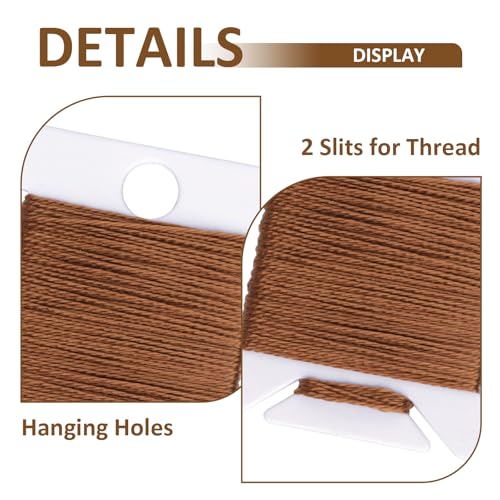 300 PCS Embroidery Floss Bobbins, Plastic Embroidery Floss Organizer, White Sewing Machine Bobbin for Cross Stitch, Thread Holder Sewing Storage for Sewing Thread, Needlework Supplies