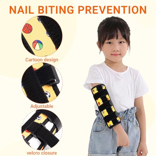 2PCS Thumb Sucking Guard, Thumb Guard for Thumb Sucking(Yellow Ball) - color: Yellow Balls