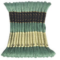 LE PAON Embroidery Floss, 14-Pack Six Strands 100% Long Staple Cotton Embroidery Thread, 8.7-Yard，Color Number：163, Celadon Green - color: 163
