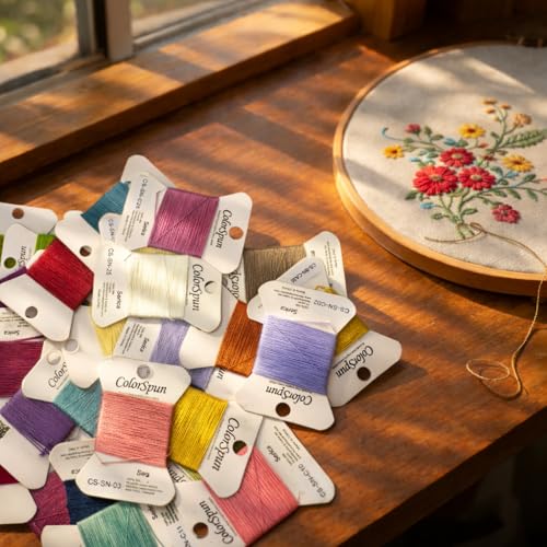 3-Strand Silk Needlepoint Thread, 10 Yard Smooth & Lustrous Silk Thread for Needlepoint, Hand Embroidery, Sewing & DIY Needlework to Family and Friends(Champagne) - color: Champagne