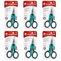 SINGER 4.5" Serger & Detail Embroidery Scissors, Sharp Tip, 6 Count - style: 6-Pack