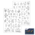 72PCS Water Soluble Embroidery Patterns, Stick and Stitch Paper