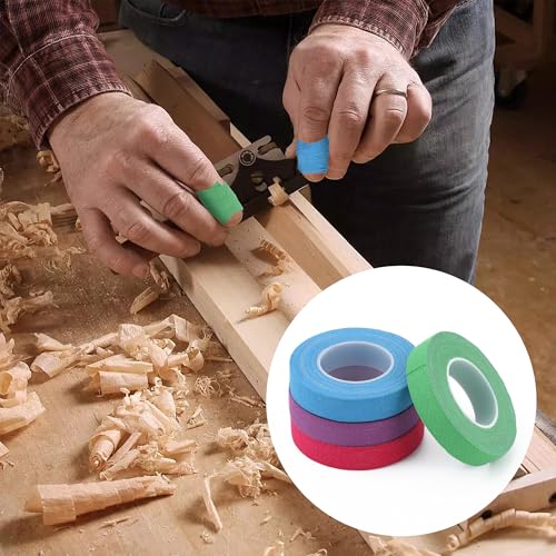 Eiodoni 4 Rolls Thimble Tape for Hand Sewing, Self Adhesive