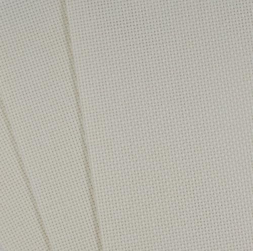 KCS 3 pc of 12" x 18"(30cmx45cm) Counted Cotton Aida Cloth Cross Stitch Fabric (Cream,14CT) - color: Cream, size: 14CT
