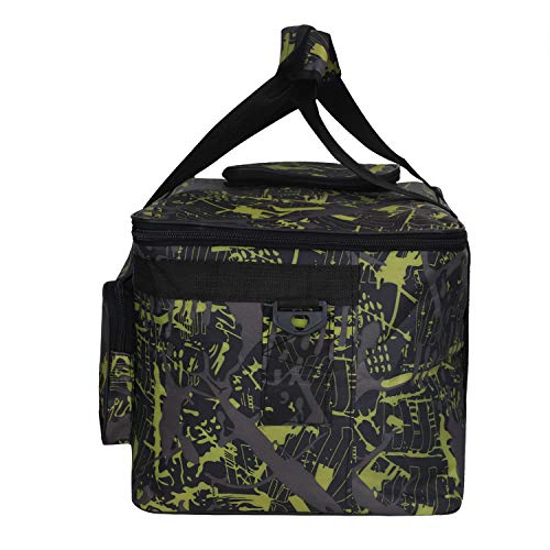 Starsouce Large Capacity Art Supply Organizer Tote Bag – Padded Craft Storage with Adjustable Shoulder Strap, Foldable Travel Caddy for Brushes, Markers, Sketchbook, Watercolor Palette & More - color: Green