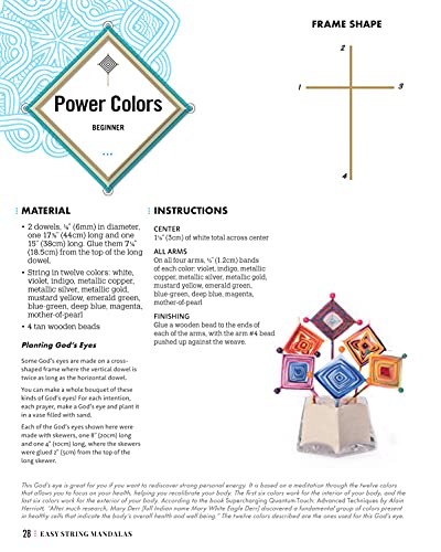 Easy String Mandalas: 54 Colorful Creations for God's Eyes, Dream Catchers, and More (Design Originals) Beginner-Friendly Guide to Weaving Gifts, Crafts, and Home Decor with Affordable Thread or Floss