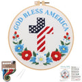 Louise Maelys Christian Cross Embroidery Kit for Beginners DIY Set - color: Cross