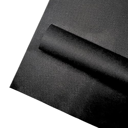 2 Sheets of Black 14 Count Aida Cloth – 18 x 18 Inch Pre-Cut Fabric Squares – Cross Stitch Fabric – 100% Cotton – Ideal for Needlework & Embroidery – The Knotty Unicorn - color: Black