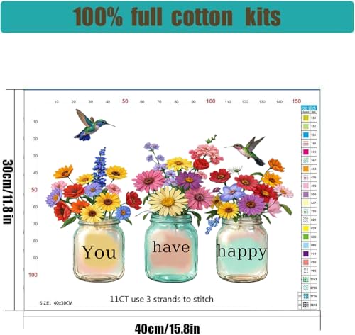 Tree Stamped Cross Stitch Kits for Beginners Adults,Landscape Dimensions Needlepoint Art Crafts,Counted Cross Stitch Kits Embroidery Kits for Beginners Adults for Home Decor 11.8x15.7inch - color: Cross Stitch-0116-3