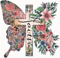 Butterfly Flower Stamped Cross Stitch Kits Cross Stitch Patterns,Religious Cross Dimensions Cross Stitch Kits Embroidery Kit Arts and Crafts for Beginners 13.7x13.7 inch - color: D034