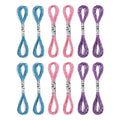 PATIKIL 12 Skeins Embroidery Floss, Metallic Embroidery Thread Nylon Threads Bracelets String for Cross-Stitch Hand Embroidery, Blue/Pink/Purple - color: Blue/Pink/Purple