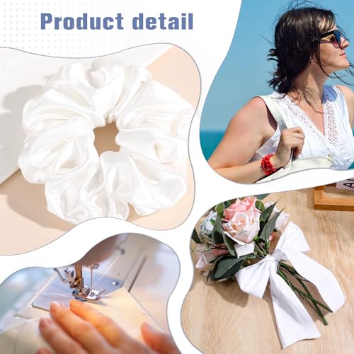 50 Pcs White Jelly Cotton Fabric Roll 2.56 Inch Cotton Fabric Quilting Strips Jelly Patchwork Precut Strips Solid Color Patchwork Rolls for DIY Quilting and Sewing Projects