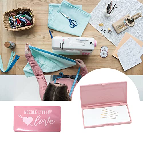 Magnetic Needle Case,Magnetic Needle Storage Case,Portable Rectangle Magnetic Sewing Stitching Pin Storage Box,Sewing Knitting Pin Organizer,Needle Container Tool,for Storing Needle(Random Pattern)