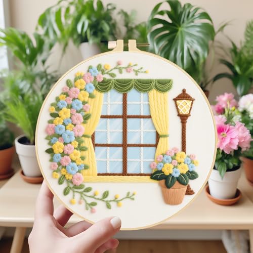 ORIGACH 4 Pack Daily Life Embroidery Kit for Beginners - style: Daily Life