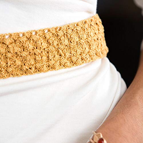 Aunt Lydia's Metallic Size 10 Crochet Thread, White/Pearl, Single - color: White/Pearl, size: Size 10