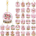 WILLBOND 30 Pcs Christmas Diamond Art Kits for Adults, Pink Crystal Ball - color: Pink Crystal Ball