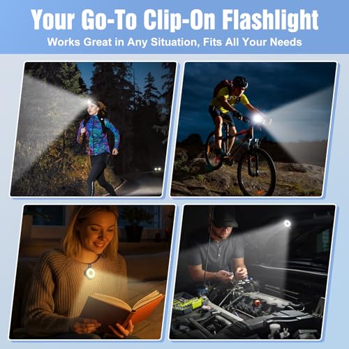 Rechargeable Nurse Lights Clip On for Night Shift, Badge Light - color: F-Black