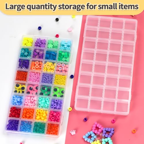 IOOLEEM Bead Organizer Box, 32 Grids Plastic Organizer Container Storage - size: 32 Grids (1 pack)