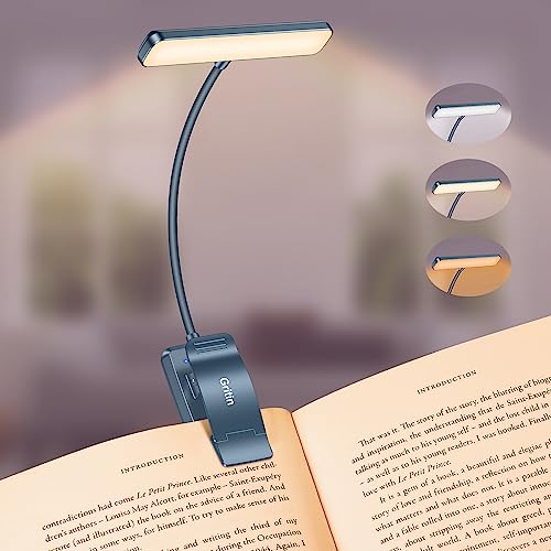Gritin 19 LED Rechargeable Book Light for Reading in Bed - color: Pacific Blue