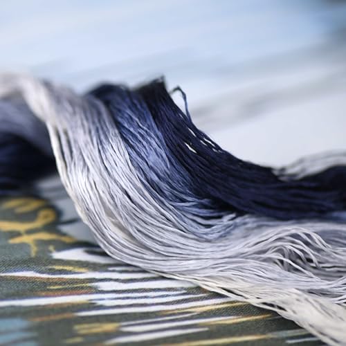 Natural 100% Mulberry Handmade Embroidery Silk Thread Silk Floss (69) - color: 69