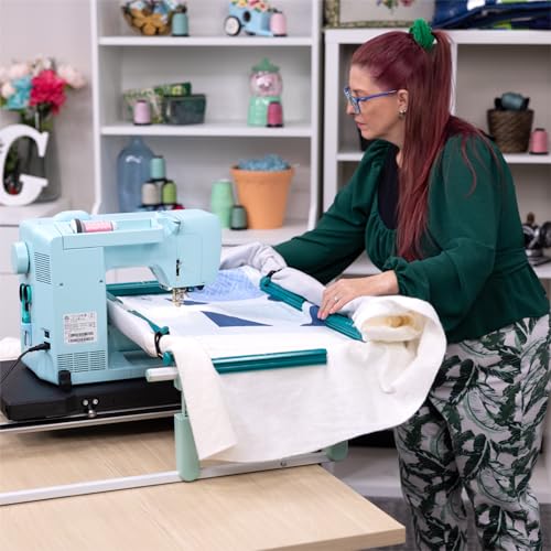Table Top Hoop Quilting Frames | Hoop Quilting Frames for Domestic Machines (Mini Quilter Beginner Hoop Quilting Frame) - style: Mini Quilter Beginner Hoop Quilting Frame